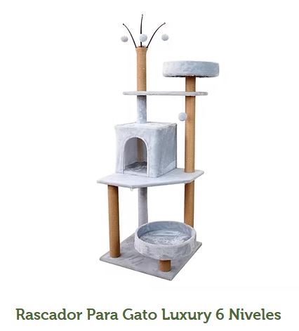 rascador para gato luxuri 6 niveles