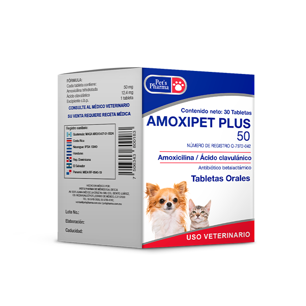 AMOXIPET PLUS 50 - 30 TBL