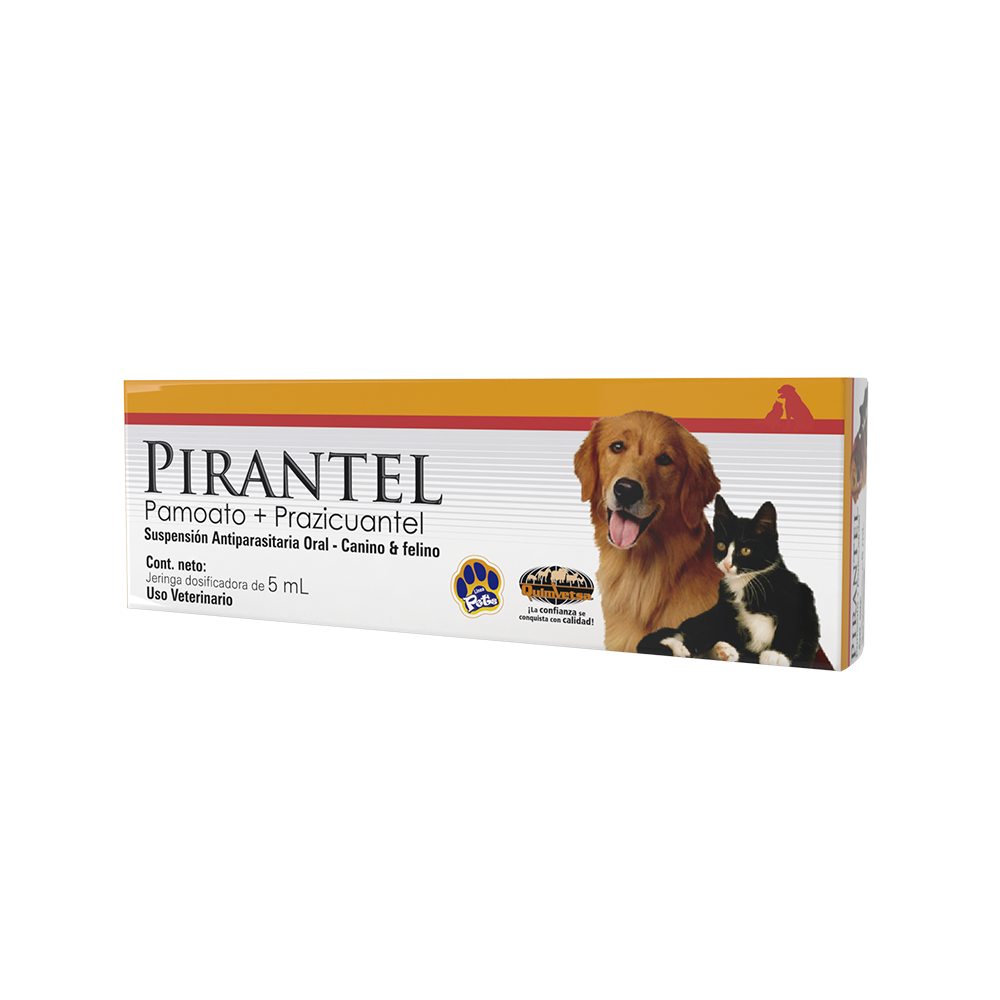 Pirantel Pamoato+ Prazicuantel Suspensión Oral 5mL