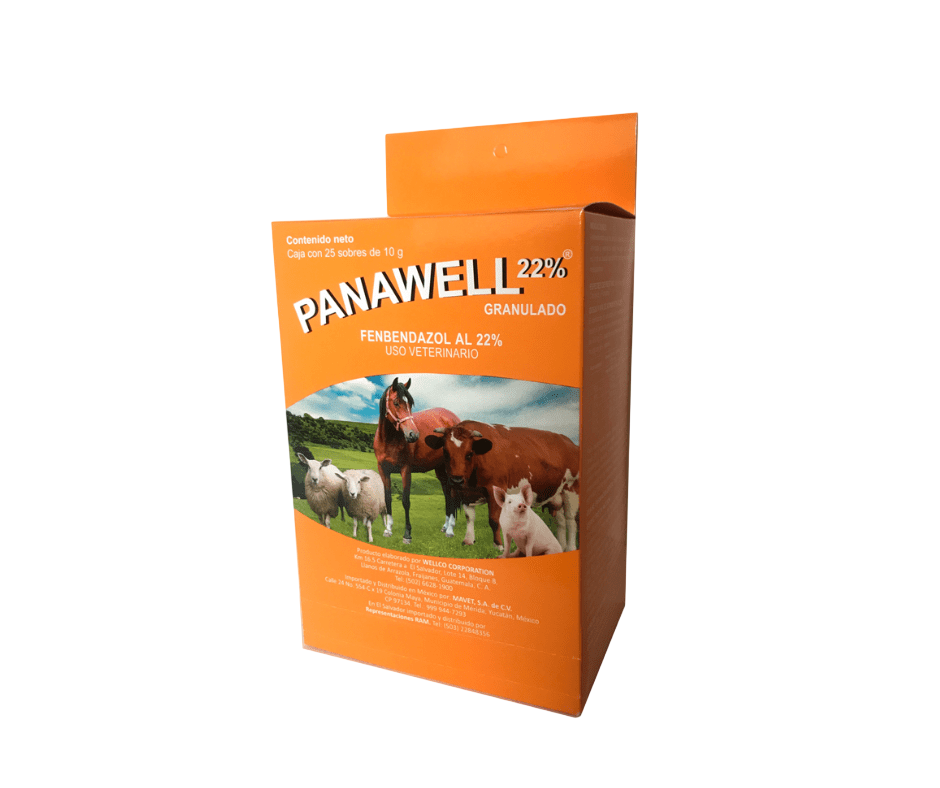 PANAWELL 22% Fenbendazol Granulado al 22% - Antiparasitario