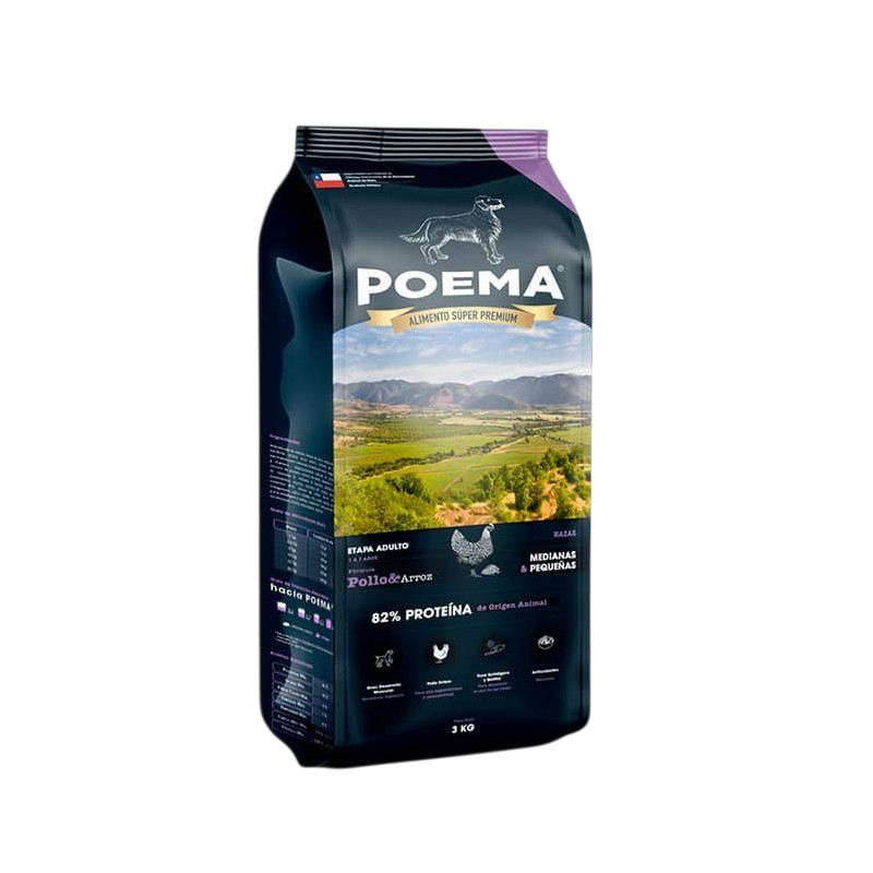 POEMA ADULTO POLLO & ARROZ 3 KILOS