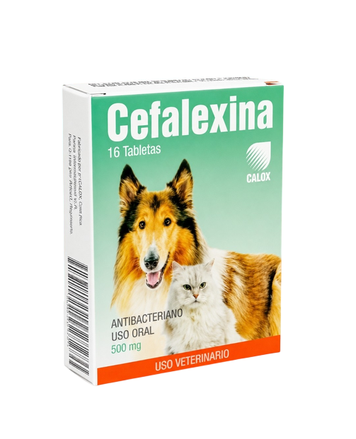 Cefalexina 500mg - CALOX Caninos y Felinos