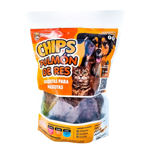Yummie Pets Chips Pulmón de Res 100g