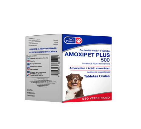AMOXIPET PLUS 500 - 14 TBL